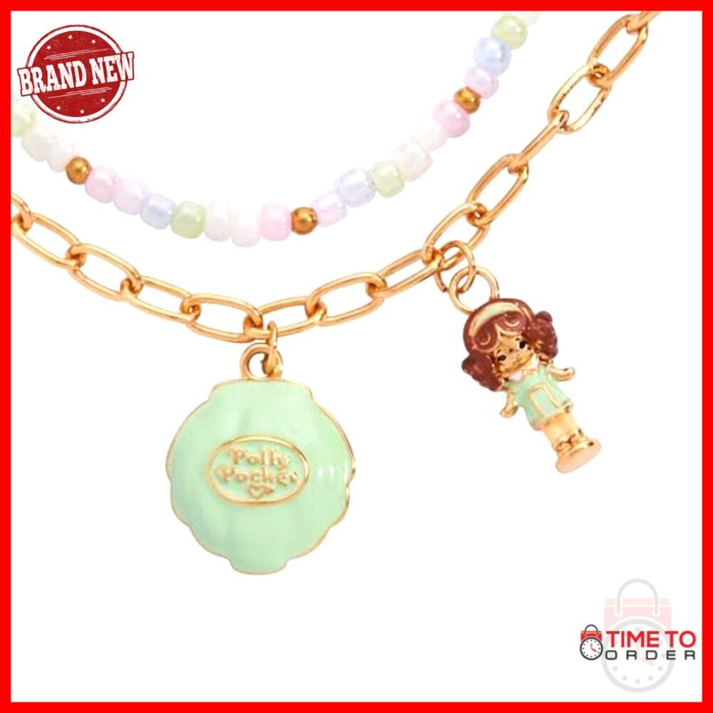 Double Strand Charm Bracelet Adjustable Fit Enamel Resin Charms Nostalgic Style - Picture 2 of 7